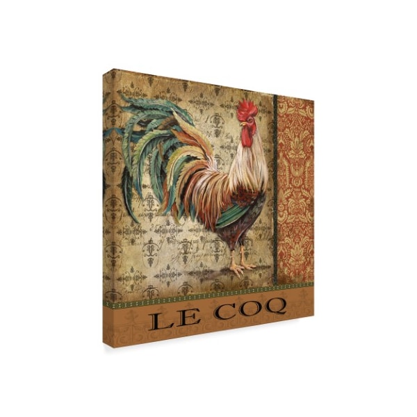 Jean Plout 'Vintage Le Coq 3' Canvas Art,18x18